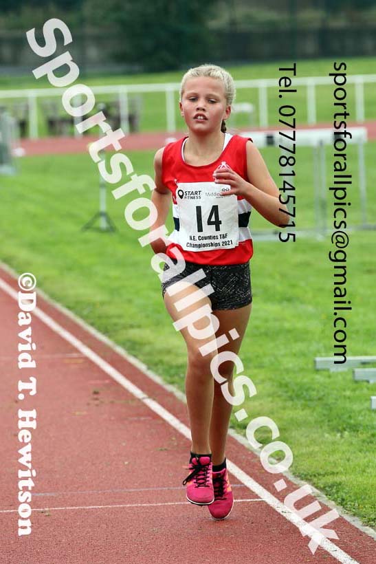 Women and Girls 1500 metres, 2021 North Eastern Track and Field Champs., Middesbrough. Photo: David T. Hewitson/Sports for All Pics